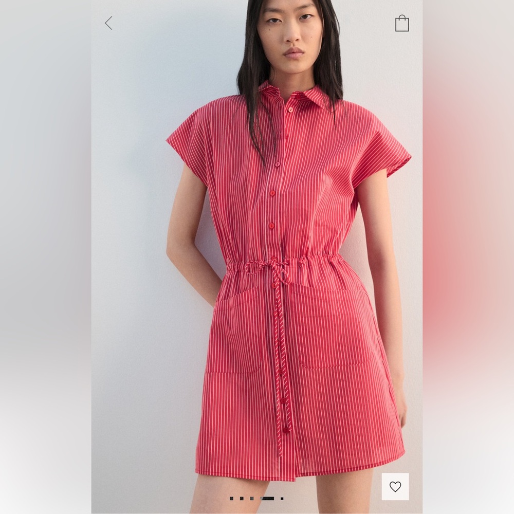 Mango Striped Shirt Dress